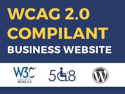 Make Your Business Website with WCAG 2.0 AA & WordPress section508 ui ux wcag wcag design web web accessibility wordpress theme