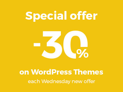 -30% on WordPress Themes design themes web wordpress