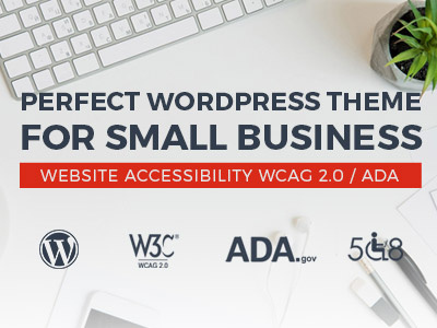 Company WordPress theme with WCAG 2.0 & ADA accessible design ada wcag wcag 2.0 web design wordpress ui ux