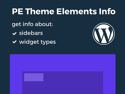 PE Theme Elements Info download free help plugin widget wordpress