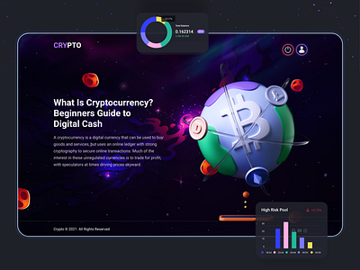 Cryptocurrency landing Page