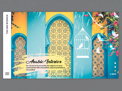 Arabic Interior Design arabic arabic pattern birds calligraphy creative design designer designs dubai interior design islam web design