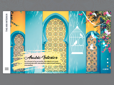 Arabic Interior Design arabic arabic pattern birds calligraphy creative design designer designs dubai interior design islam web design
