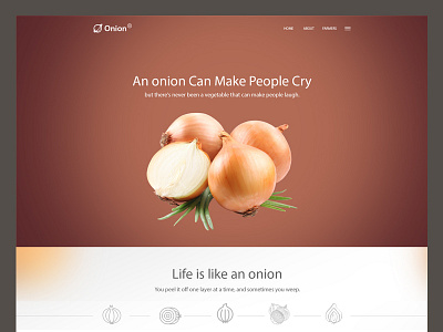 Onion Web Design clean creative landing page minimal product product page ui web design website