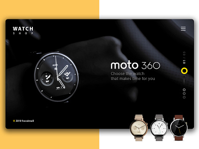 Watch Shop creative desgin watch design landing material design moto360 360 ui ui ux ui web website