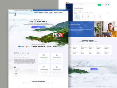 Cloud Web Design Concept 2019 2019 design trend 2019 trend 2020 clean design cloud app cloud web design creative design cx ios landing page minimal design mobile modern product design ui ui design uiux ux web design