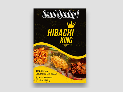 Hibachi branding design illustration logo typography vector