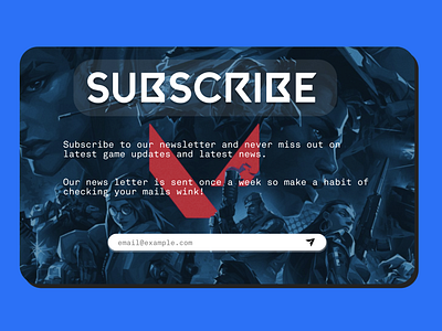 Subscribe screen : Daily Ui challenge