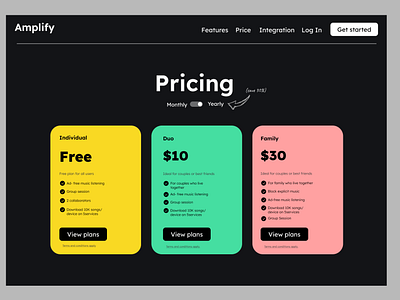 Pricing screen - Daily UI
