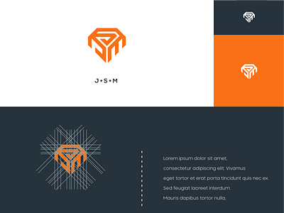 JSM monogram logo concept 3d animation apparel branding design illustration logo ui ux vector