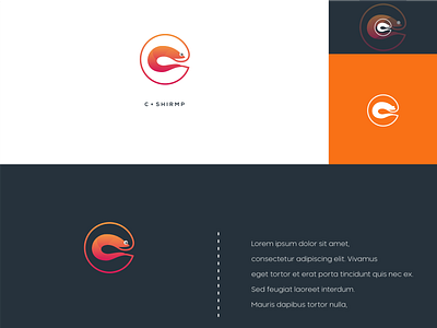 C + SHIRMP monogram logo concept