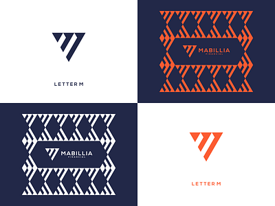 Letter M monogram logo concept 3d animation apparel branding design illustration logo ui ux vector