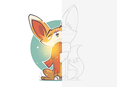 Fox illustrator newandrew vector