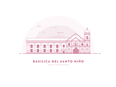 Basilica del Santo Niño basilica del santo niño cebu church destination illustration landmark philippines sto. nino tourist spot
