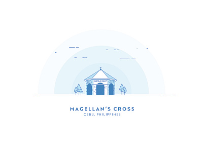 Magellan's Cross cebu cross destination illustration magellan magellans cross philipines philippines tourist