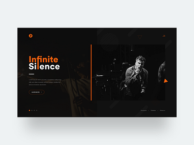 Infinite Silence cebu circa circasurvive design graphic landing page personal web webdesign website