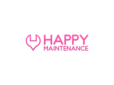 happy maintenance branding logo
