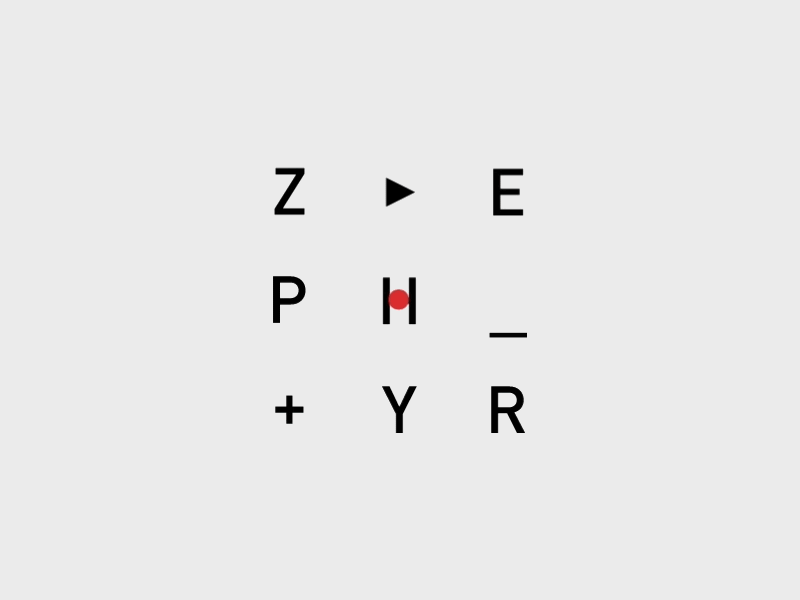 Zephyrlab's logo 3d animation gif graphics logo logotype loop motion