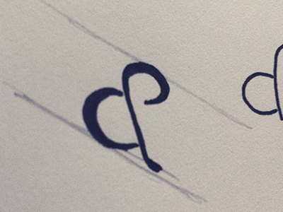 New logo for a new project ampersand logo logo design sketch
