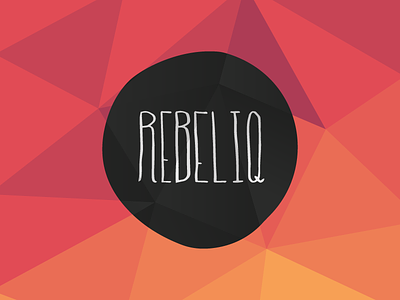 Rebeliq Logo colors desktop background logo orange promo rebeliq red triangles