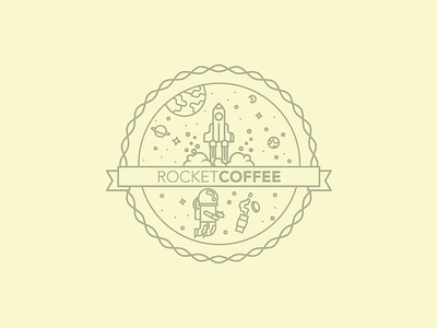 Rocketcoffee Logo Badge