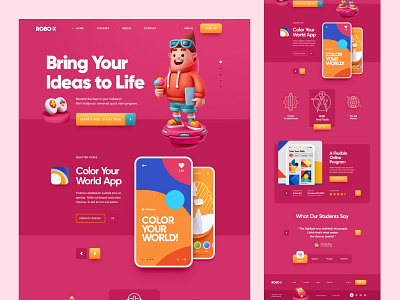 ROBOX Landing Page Design
