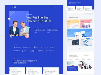 IT Agency Landing Page Design