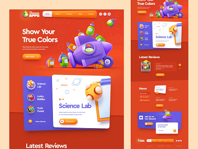 Bomcom APPS Landing Page Design