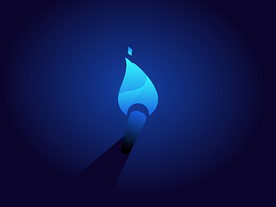 Blue torch