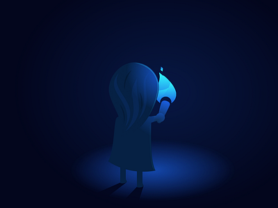 Alone In The Dark character illustration torch vector