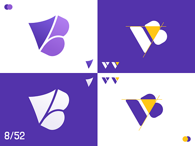 VB Logo branding design icon logo typography vector