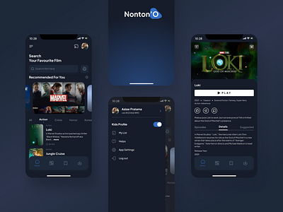 Nonton'O Mobile App Design