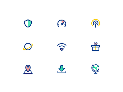 Wifi Icons download gift globe icon map security share signal speed wifi world