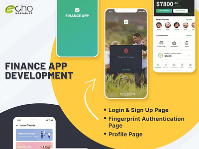 Personal Finance App Development - Echo Innovate IT app design ui ux