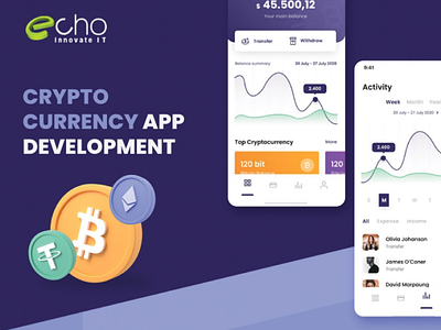 Crypto Currency App Development - Echo Innovate IT blockchain app developer dubai blockchain app developers blockchain app development cryptocurrency app development