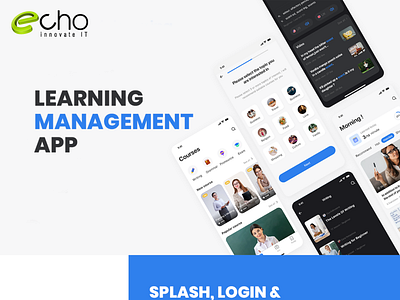 Learning Management App - Echo Innovate IT app app development app development for education app for courses course selling app learning app development learning management app ui ux