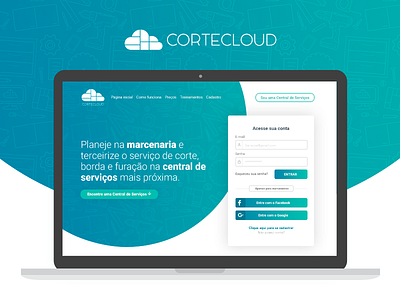 Cortecloud - Marceneiro central de serviços cortecloud hero header login marceneiro register sign in sign up