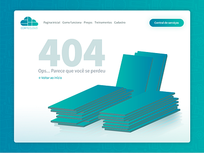 Página 404 - Cortecloud 404 error page