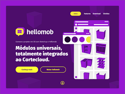 Hellomob landing page cortecloud design hellomob landing page ui user experience user interface ux