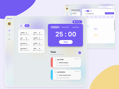 Student Productivity Web - Studspace design education ui ux