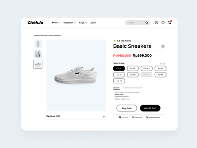 E-Commerce Product Details Page branding design ecommerce ui ux