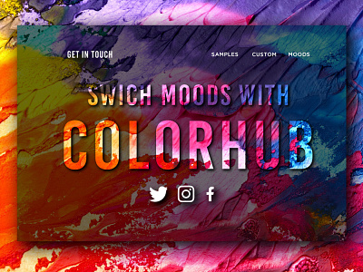 ColorHub adobe adobexd artsy colorful colorful logo colors creative design landing page design webdesign webdesignagency webdesigner webdesigns website