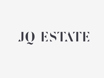 JQ Estate classic estate lettering logo sign space