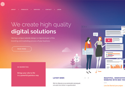 Digital Marketing Website Landing Page