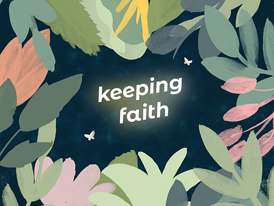 Keeping Faith Podcast Art illustration podcast podcast art podcast artwork podcast logo