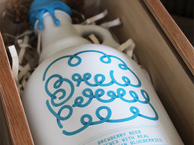 Brewberry Beer Packaging beer bottle branding handmade packagedesign packaging typography waxseal