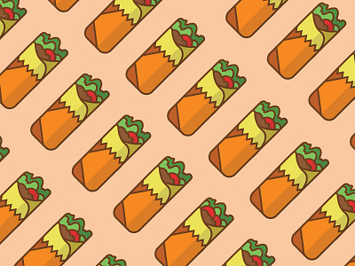 Spot the difference burrito foodie illustration