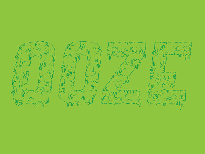 ooze + slime and all the gross custom green gross happyhalloween ooze slime type typography yum