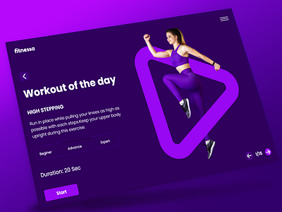 landing page for fitness branding design graphic design landing page ui ux