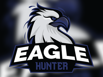 Eagle-Hunter Mascot Logo design gaming logo graphic design illustration logo mascot logo vector